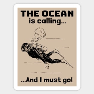 Vintage Ocean Diving Magnet